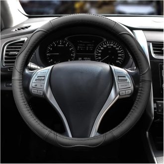 Teherautós Valódi bőr furgon kormányvédő DS01BK-41CM