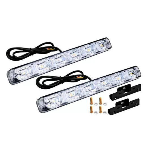 6 LED-es nappali menetfény - 2DB - DRL-006