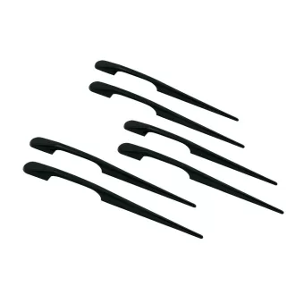   Lampa "Long-Fin" - Oldaldekoráció - Hosszú - Fekete - 6db