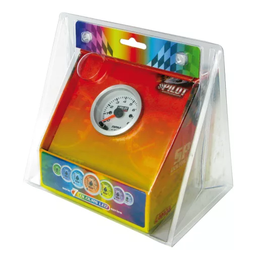 Lampa Fordulatszám mérő, 52mm 7szín
