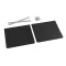 Lampa TGK Sárvédő, Fekete PVC, Párban, 35x30cm