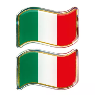 Lampa Italia Trikolor Lobogó Dekoráció, 2db 40x27mm