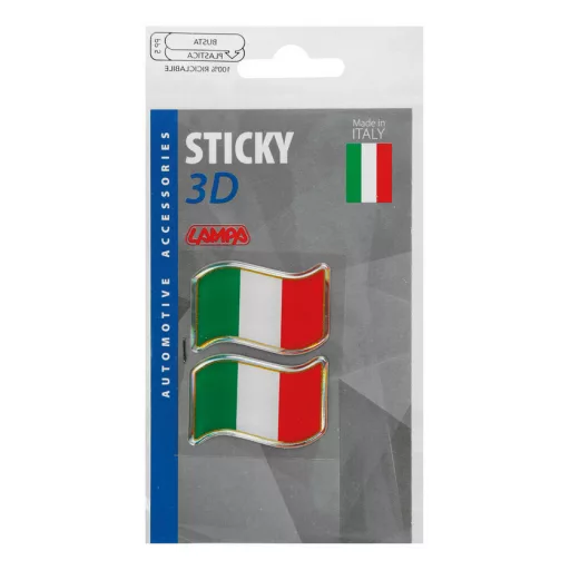 Lampa Italia Trikolor Lobogó Dekoráció, 2db 40x27mm