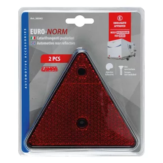 Lampa Prizma Piros, Háromszög alakú 155x135mm