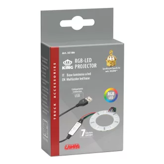 Lampa King Illatosítóhoz USB Rgb-Led Projektor