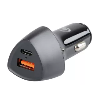 Lampa Szivargyújtó, 2xUSB, 12/24V, 36W, USB/USB-C