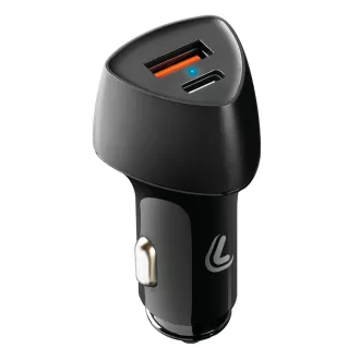 Lampa Szivargyújtó, 2xUSB, 12/24V, 18W, USB/USB-C