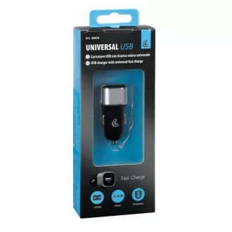 Lampa Autós gyorstöltő, Usb, 2400Ma