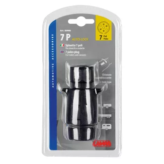 Lampa Utánfutó Dugó, Műanyag, 7 Pólusú