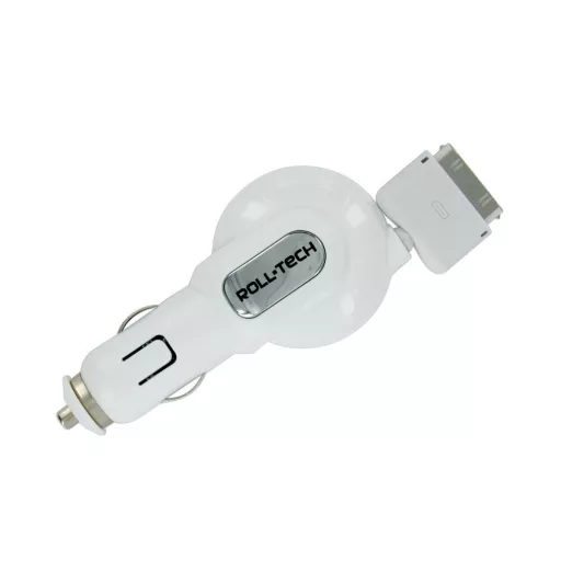 Lampa Roll-Tech, Szivargyújtós Töltő, 1A 12/24V, Iphone/Ipad 30-pin