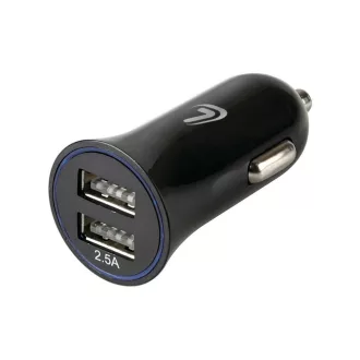 Lampa, Szivargyújtós Töltő, 2xUSB Port, 2,5A 12/24V