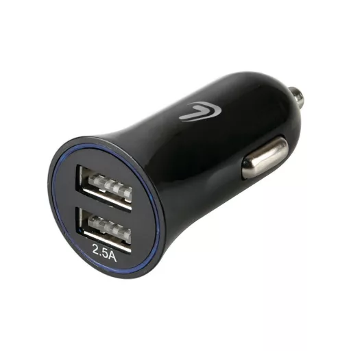 Lampa, Szivargyújtós Töltő, 2xUSB Port, 2,5A 12/24V