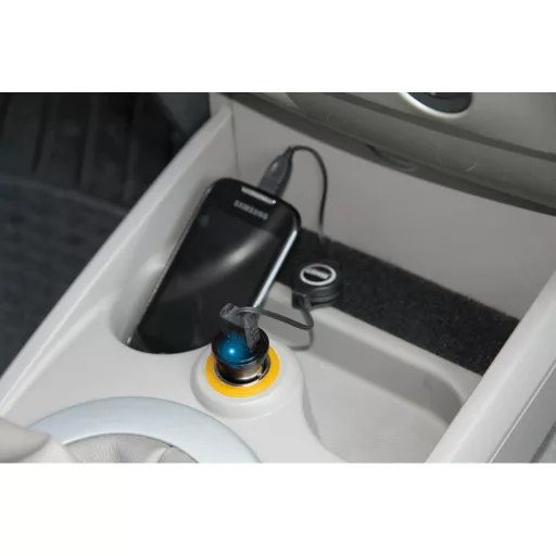Lampa Szivargyújtós Töltő, 1xUSB Port, 1A 12/24V