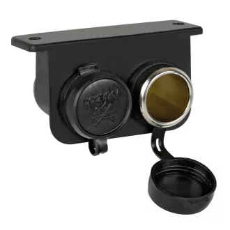 Lampa EXT-4, Szivargyújtó Aljzat 2-es, Vízálló, 12/24V
