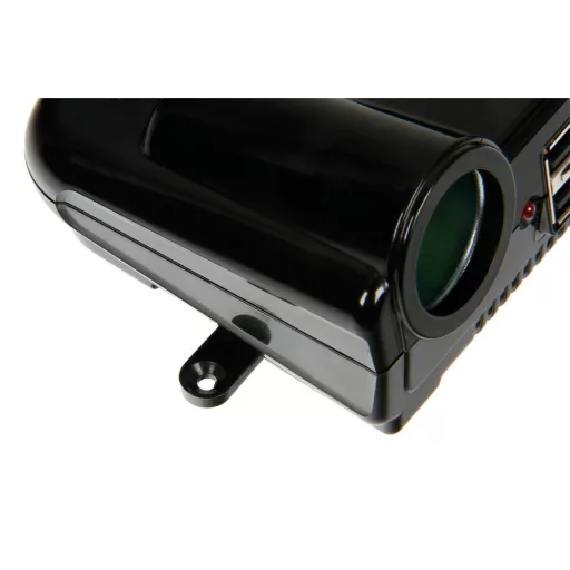 Lampa Szivargyújtó elosztó 2-es, 2xUSB Port, 8A 12/24 V