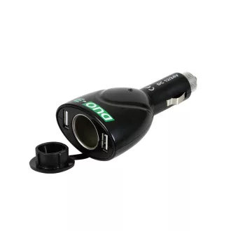Lampa Szivargyújtós Töltő, 2xUSB, 2A 12/24V
