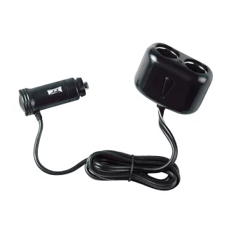   Lampa PL-2, Szivargyújtó elosztó 2-es, Kábellel, 10A 12/24V