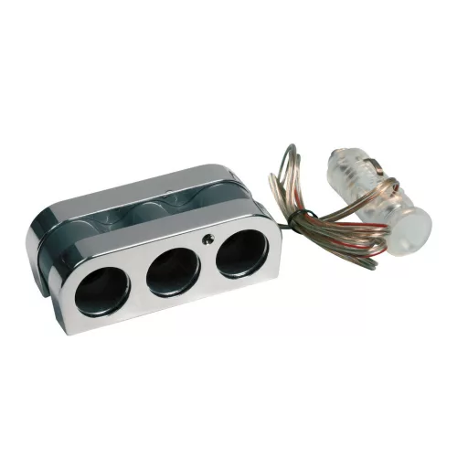 Lampa Szivargyújtós elosztó 3-as, 120W Max, 12/24V