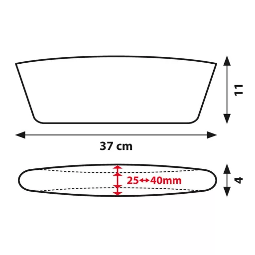 Lampa Műbőr Tároló Zseb Ülés Mellé 2db 37x11x4 cm