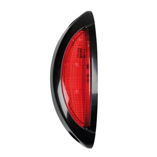Lampa szélességjelző fehér-piros - 4 ledes