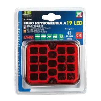 Lampa Ledes, Hátsó Ködlámpa,12/24V 100X81mm