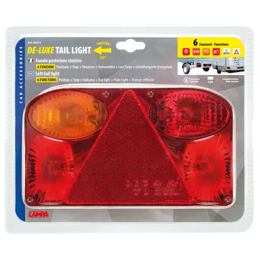 Lampa Delux, 6 Funkciós Hátsó Lámpa, Bal Oldal