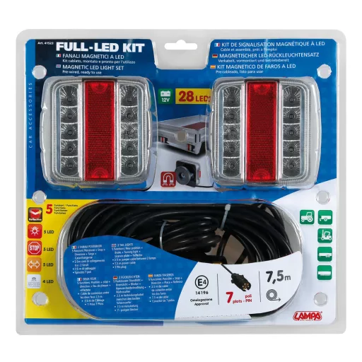 Lampa Pronto-Fari, Mágneses Led Lámpakészlet, 12V
