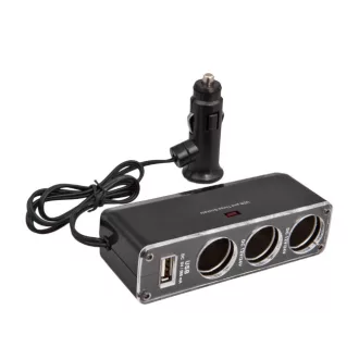 Szivargyújtó elosztó + USB AE-WF0096USB