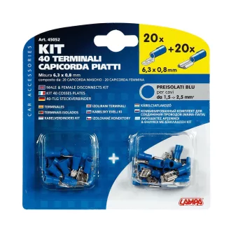 Lampa, Kábelvég lapos Szett, 1,5-2,5 mm2