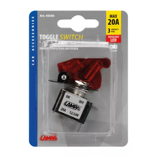 Lampa Kapcsoló Fedeles, Piros