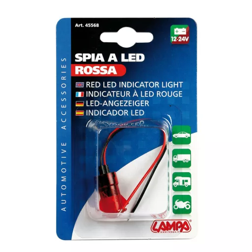 Lampa KONTROLL LÁMPA LED PIROS