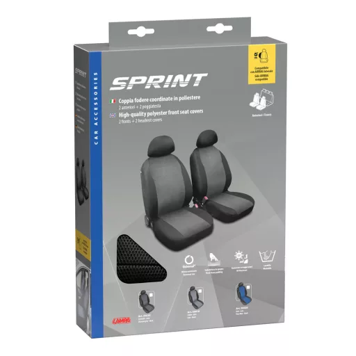 Lmapa Sprint, előre üléshuzat pár - Antracit