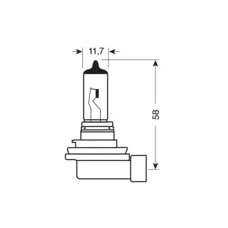 IZZÓ, Lampa H8, 35W, 12V, Darabos