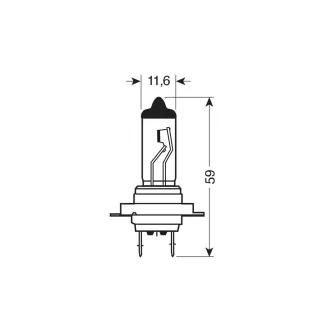 Lampa, Izzó H7, 100W 12V