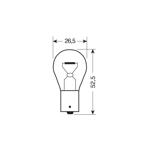 IZZÓ LAMPA 12 V 21 W PIROS PÁR