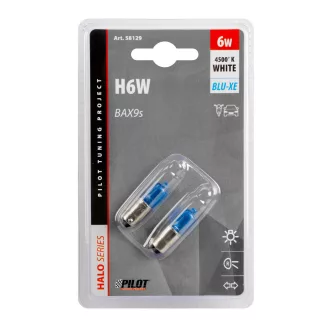 IZZÓ LAMPA 12 V  H6 W KÉK PÁR