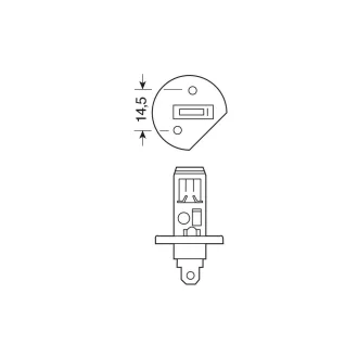 IZZÓ LAMPA 12 V H1 100 W BLU-X