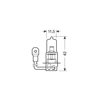 IZZÓ LAMPA 12 V H3  55 W BLU-X