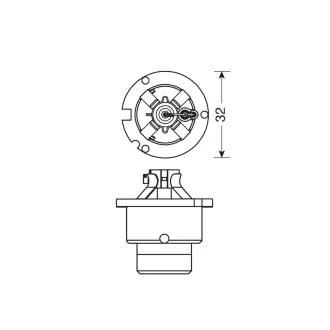 Lampa 12V D2S 5000K 35W XENON IZZÓ, 1DB