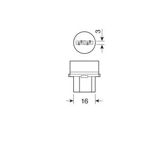 IZZÓ LAMPA 12 V 21/5W BLU-XE
