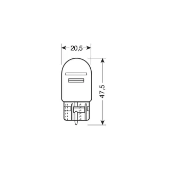 IZZÓ LAMPA 12 V 21/5W BLU-XE