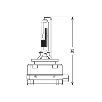 Lampa Xenon D1R, 35W 12V, Darabos