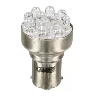   Lampa 12 V-os többfunkciós LED-es lámpa 11 LED-es - (P21W) - BA15s - 1 db - Doboz - Fehér