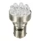 Lampa 12 V-os többfunkciós LED-es lámpa 11 LED-es - (P21W) - BA15s - 1 db - Doboz - Fehér