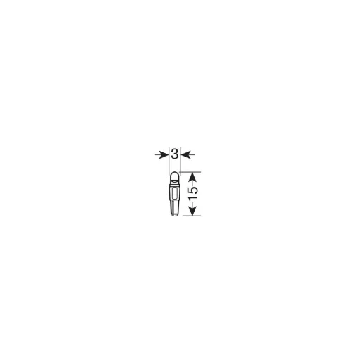 Lampa Led izzó pár 12V-os mini (T5) - W2x4,6d - 2 db - Fehér
