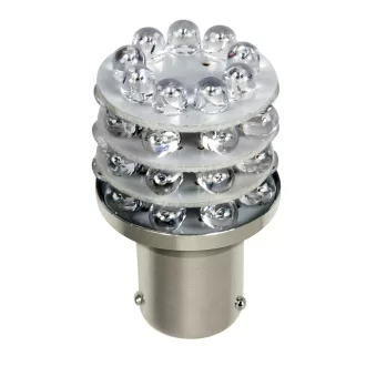 Lampa BAY15d Led, 21/5W Piros