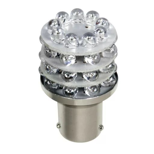 Lampa BAY15d Led, 21/5W Piros