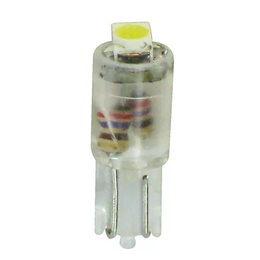 Lampa 12V Hyper-Led 2 - 1 SMD x 2 chip - (T5) - W2x4,6d - 2 db - Fehér