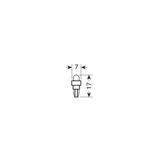 Lampa T5 Led Piros, 12V 5db