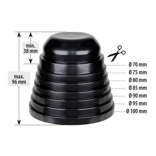 Lampa Fényszóró Fedél Hosszabbító 70-100mm